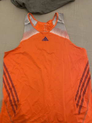Adidas Adizero running top used, men's size M, orange