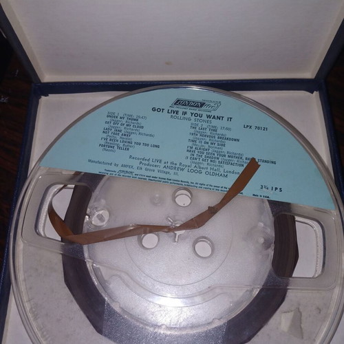The Rolling Stones Got Live If You Want It! reel-to-reel tape used