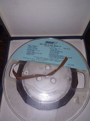 The Rolling Stones Got Live If You Want It! reel-to-reel tape used