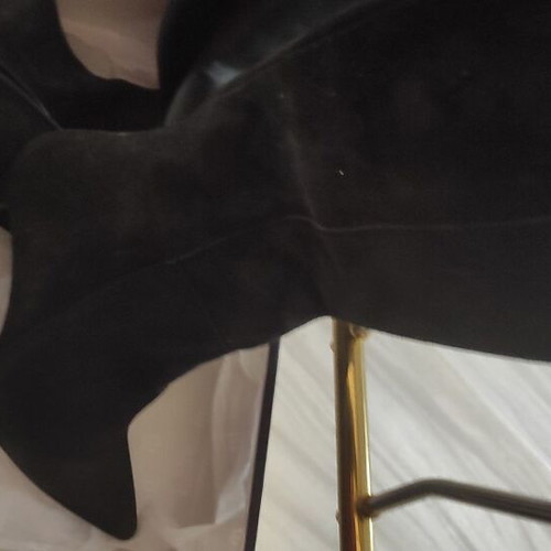 Marian suede leather boots new, black, size 39