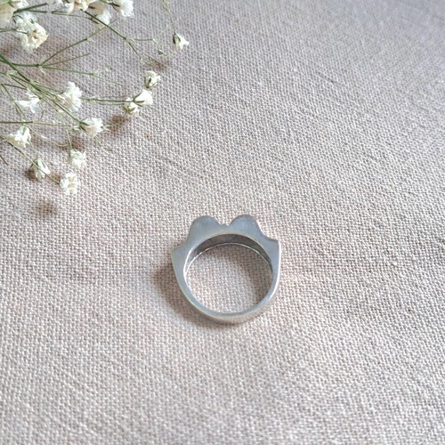 Silver ring 925 wave design like new