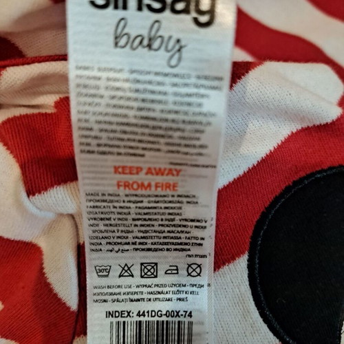 Disney Mickey Mouse Sinsay Baby romper new with tag 3–6 months