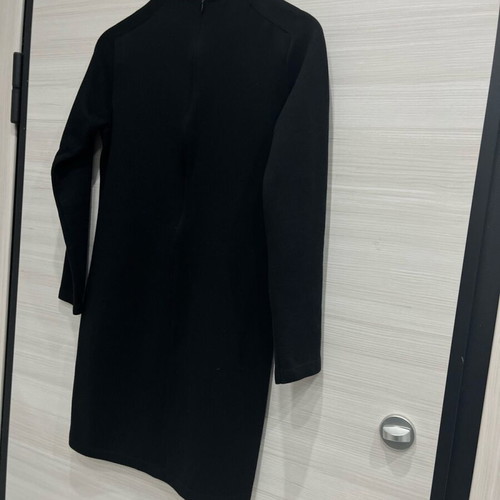 Zara blouse dress used, wool, black, A-line, size L