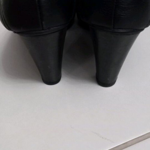 Tommy Hilfiger pumps like new, leather, 8 cm heel, size 38, navy blue-black