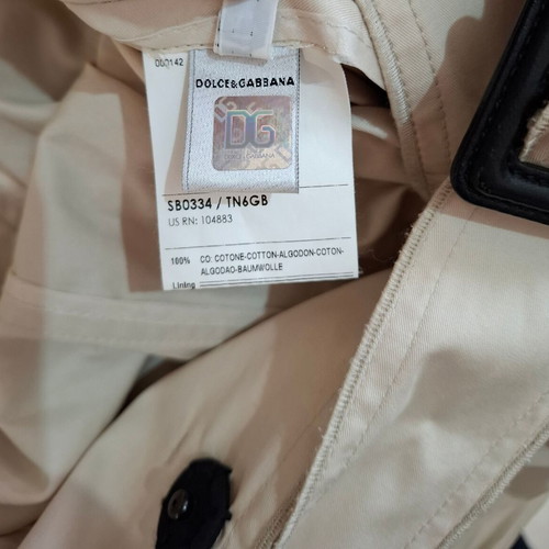 Dolce & Gabbana Tench Coat beige used, size Medium