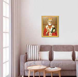 Κατασκευή Ψηφιδωτού kit Άγιος Νικόλαος 40cm X 50cm με Κορνίζα