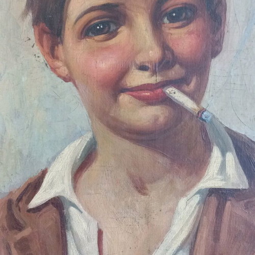 Signed oil painting artwork like new