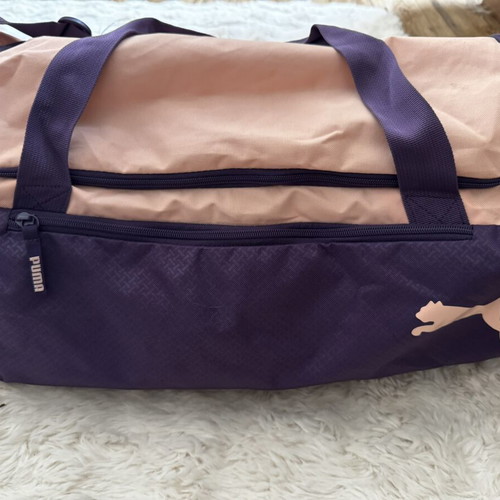 Puma sports bag used, pink and purple