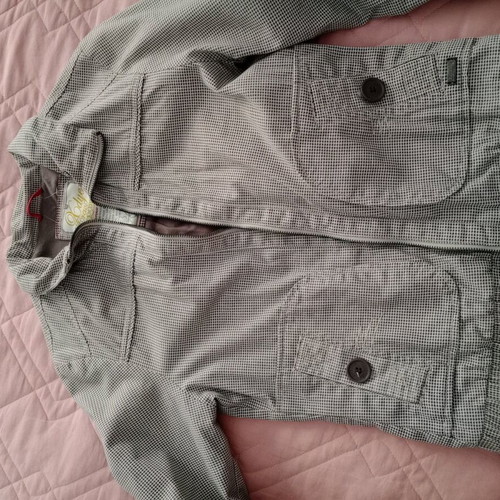 Bomber jacket used, spring, gray, size S