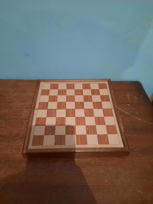 Chess board used, missing the king