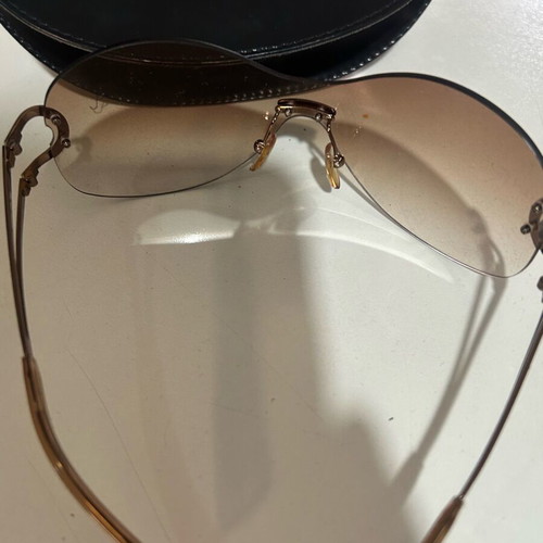 Givenchy women's sunglasses like new, brown metal frame