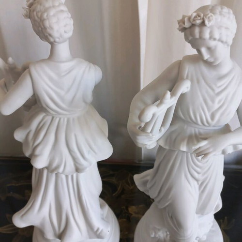 Bisque pair large 34 cm like new