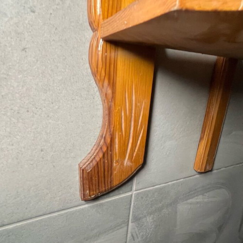 Wooden wall shelf like new for decorations and spices