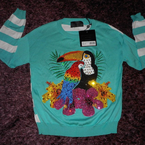 Philipp Plein Pullover Inna new, size S, colorful tropical print