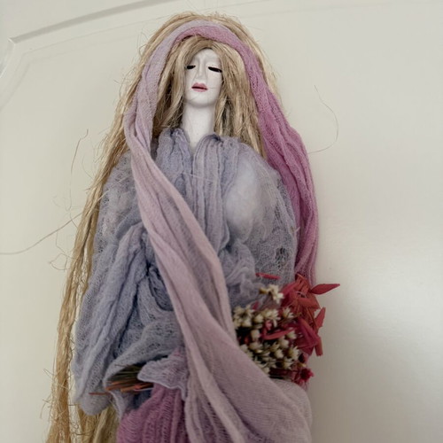Decorative doll 70cm handmade, like new