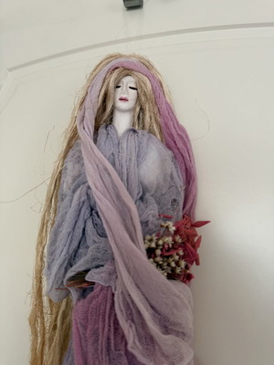 Decorative doll 70cm handmade, like new