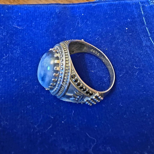 Men's Silver Ring 925 with Natural Pietersite, Handmade, New