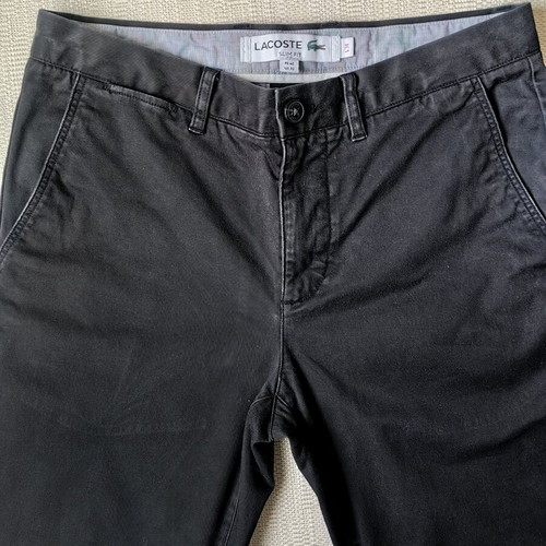 Lacoste men's chino pants like new, black, size 32/34