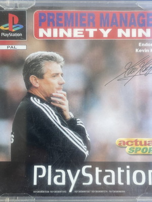 Premier Manager Ninety Nine PS1 game like new, football management simulation