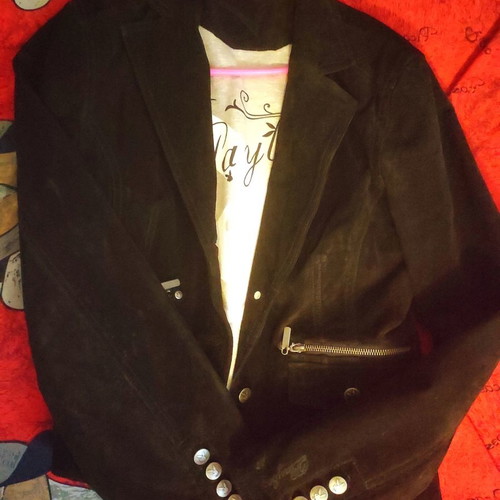 Playboy leather jacket almost new, black, size M