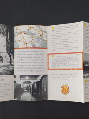 Achaia Clauss promotional brochure used, 1960s