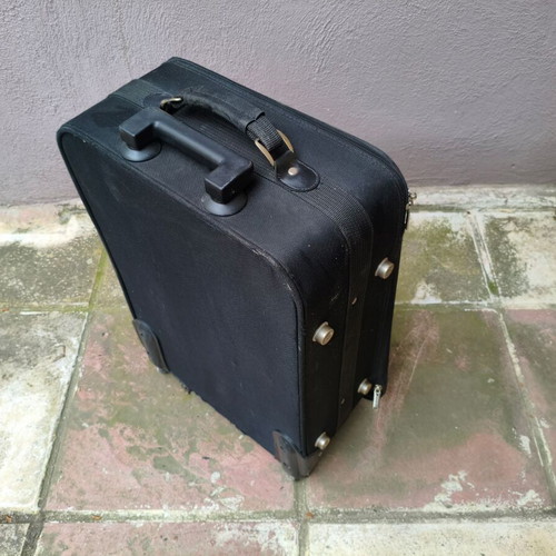 Wheeled suitcase used black