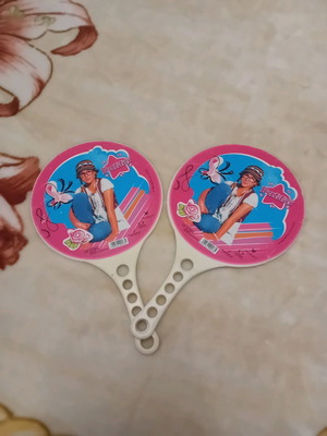 Plastic rackets used in very good condition