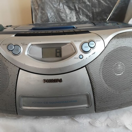 Philips AZ1004 CD Soundmachine portable radio-CD cassette player, for repair