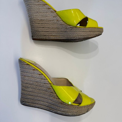 Fratelli Karida platform heels used, fluo yellow, size 39