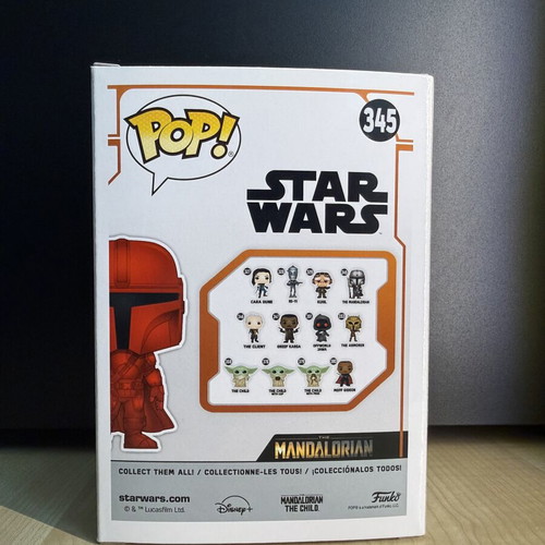 Funko Pop Star Wars The Mandalorian Chrome Red 345 mint
