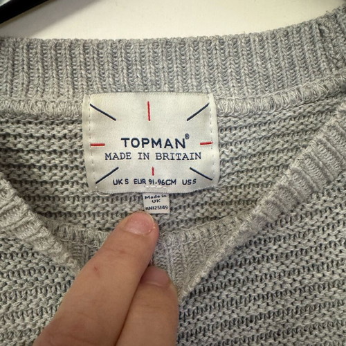 Topman gray sweater like new, size 140 cm for 12-13 years old