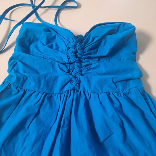 Pink Woman long dress size small like new, blue