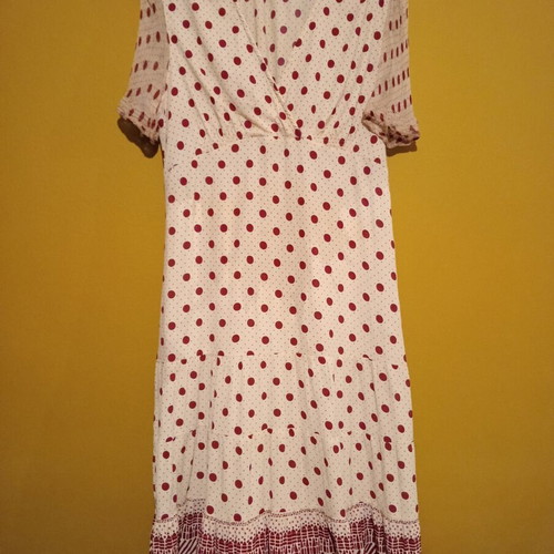 Noa Noa Baby Doll Dress new, 100% viscose, size M, burgundy beige
