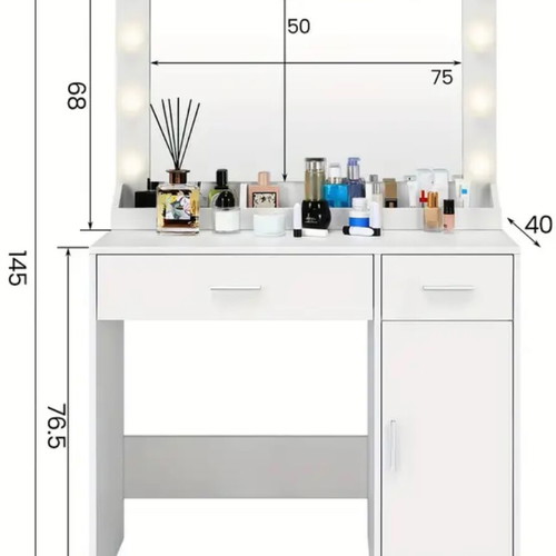 Vanity with mirror new