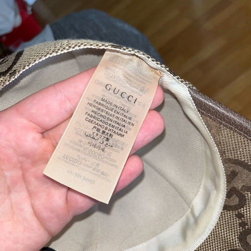 Gucci Jumbo GG canvas baseball hat like new, beige size M