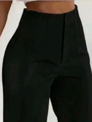 Shein high-waisted office pants like new, black, size L