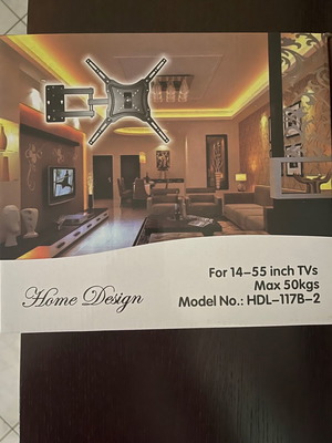 HDL-117B-2 wall TV mount new, up to 50kg and 46’’