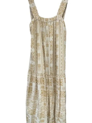 Lace dress almost like new, beige and gold, size M