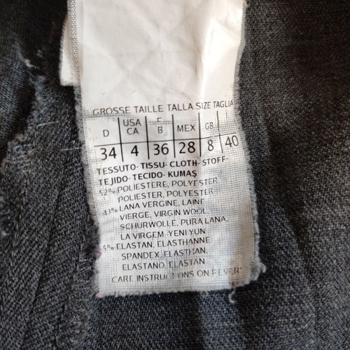 Marella Wool Trousers grey, like new, size 34