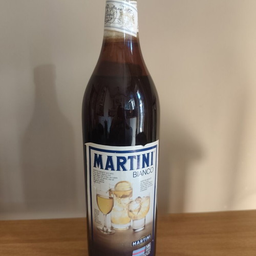 Martini Bianco Vermouth vintage collectible bottle '70s-'80s