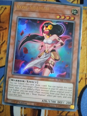 Rose Shaman Effect Monster used, Ultra Rare from Battles Of Legend Monstrous Revenge