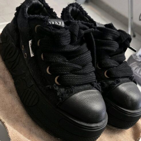 Maison Mihara Yasuhiro Peterson Black Leather Shoes New