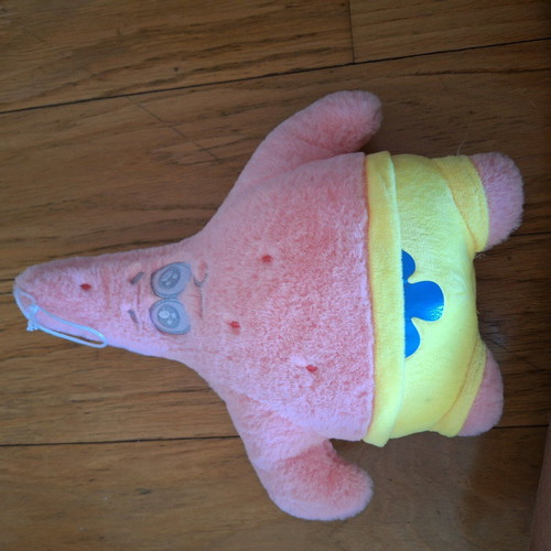 Patrick plush with cute eyes new