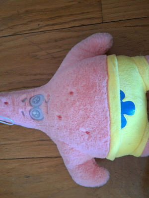 Patrick plush with cute eyes new