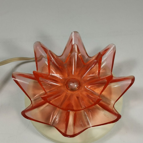 Vintage plastic table lamp Nufaro used, 70s