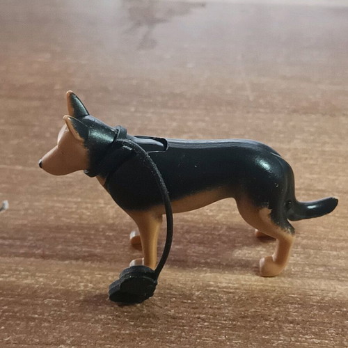 Playmobil dog with leash used