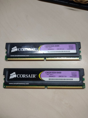 Corsair CM2X1024-6400 DDR2 RAM 1024MB 800MHz