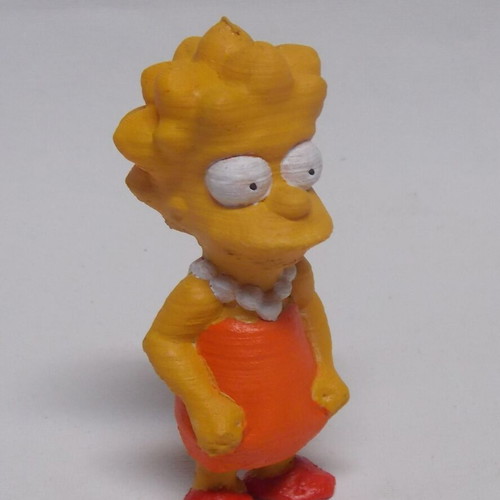 The Simpsons figure like new, 3D printed and hand painted