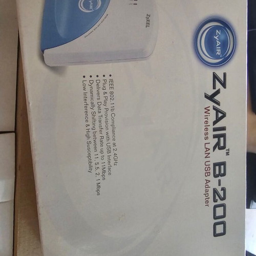 ZyXEL ZyAIR B-200 Wireless LAN USB Adapter like new