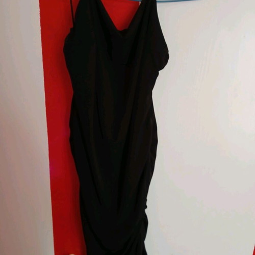 Dress with crisscross back cords like new, size M